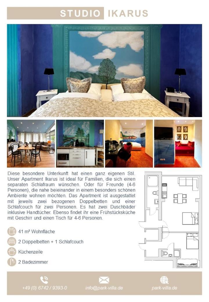 Park Villa Zentral Am Mittelrhein - Zimmer & Apartments Боппард Экстерьер фото